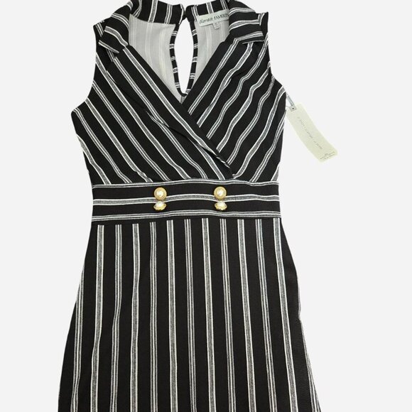 almost-famous Dresses & Skirts - NWT Black And White Striped Dress Size Medium